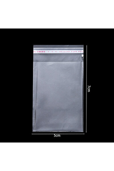 Choice 100 قطعة 5x7 سم 100 قطعة/الوحدة أكياس شفافة ذاتية اللصق أكياس بلاستيكي...