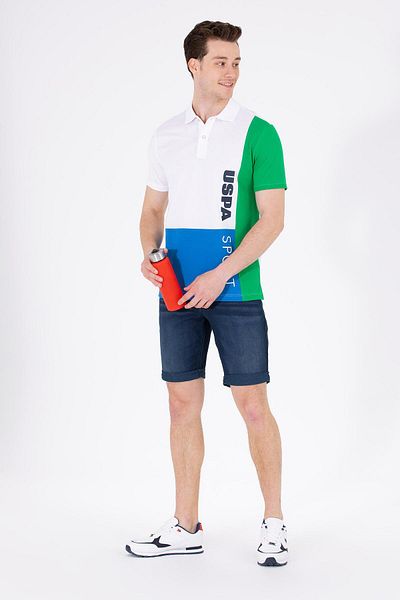 U.S. Polo Assn. Λευκό ανδρικό μπλουζάκι Polo T-segan