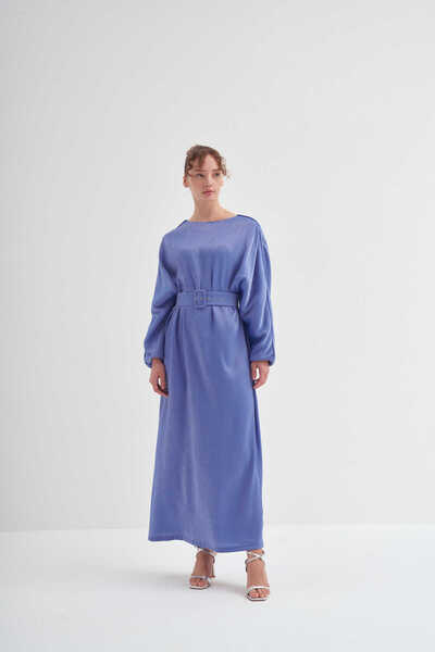 EMNORA Diana Kemerli Elbise Morcivert