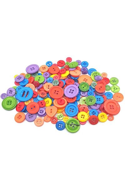 Choice 100pcs Colour 100pcs Colorful Mixed Resin Buttons Rotundity Household Handmade Diy Sewing Supplies C