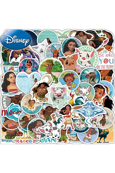 Choice 50pcs 10/30/50pcs Disney Movie Moana Cartoon Stickers Anime Graffiti Decals Kid Toy Diy Notebook Fri