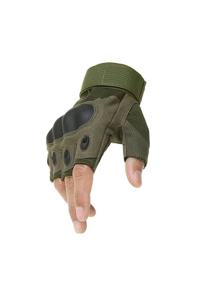 Choice XL green Half Finger Men's Gloves Outdoor Military Tactical Gloves Sports Shooting Hunting Airsoft M