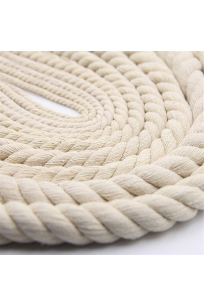 Choice19 حبل قطني 12 مم 10 أمتار حبل مكرمية خيط ملتوي حبل قطني للحبال المصنوع...