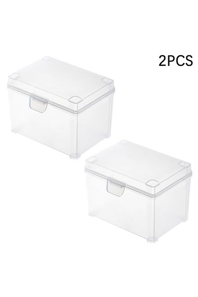 Choice 2pcs 1/2pcs Card Storage Box For Game Cards Trading Cards Sports Cards Playing Card Case Clear Stack