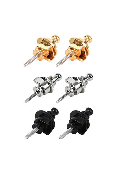 Choice 2Pcs Guitar Bass Strap Lock Skidproof StrapLock locking pegs Pins,Guitar Strap Buttons Pins Metal...