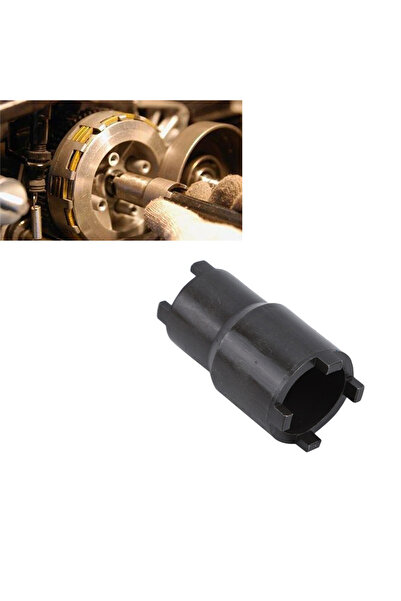 Choice أداة إزالة صواميل الدراجات النارية مفتاح صواميل قفل القابض ذو الرأسين باللون الأسود أداة إصلاح الدراجات النارية