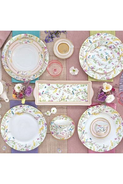 EasyLife Birds Melody Glossy Glaze Porcelain Dinner Plate 26.5cm