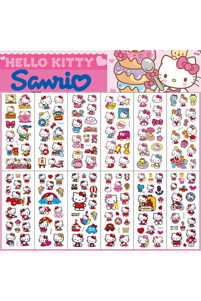 Choice 12pcs Kawaii 12pcs/set Hello Kitty 3d Bubble Stickers Decoration Decal Cute Children Reward Puffy St