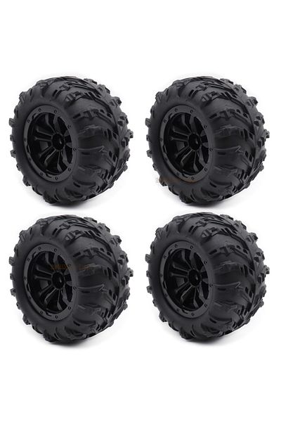 Brilliant Deer 4pcs Wheel D 4pcs/lot 12mm Hex Monster Truck Wheel Tires For Scy 16101 Pro 16102 Pro 1:16 Off Road R