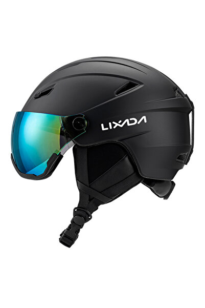 Choice خوذة تزلج LIXADA سوداء اللون، خوذة تزلج متكاملة للرجال والنساء، مزودة ...