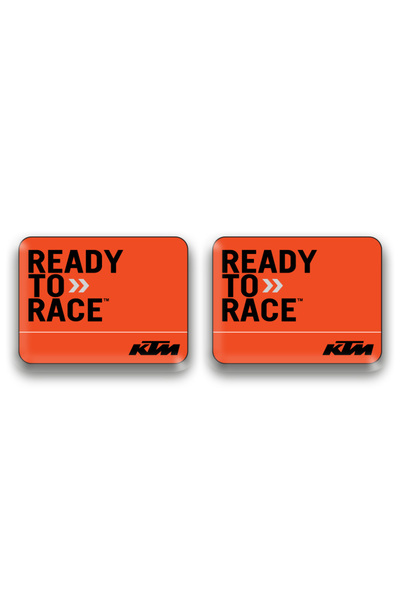 PROMOT KTM RACE MOTORSİKLET 3D KABARTMALI 2 Lİ DAMLA STİCKER 1