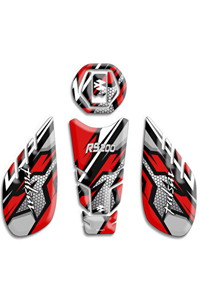 MOTOSEPETİM BAJAJ PULSAR RS200 TANK PAD SET 03