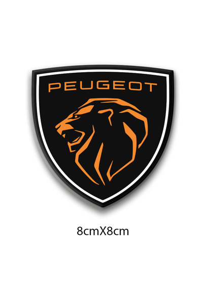 MOTOSEPETİM Sticker PEUGEOT 3D DAMLA 2 Lİ STİCKER LOGO 5