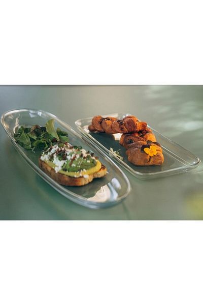 Vidivi Fenice Rectangular High Definition Glass Serving Platter 33 x 16cm