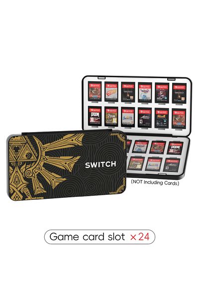 Choice Black Gold Data Frog Switch Card Holder For Nintendo Switch Chip Storage Box Cover Game Case For Nin