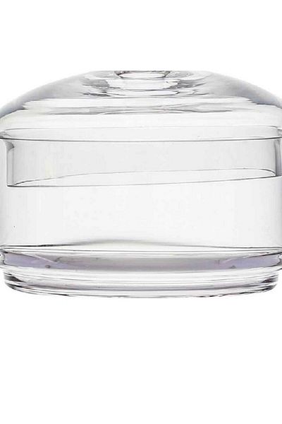 Parfait وعاء حلوى زجاجي أنيق ومتين مع غطاء 13 × 12 سم