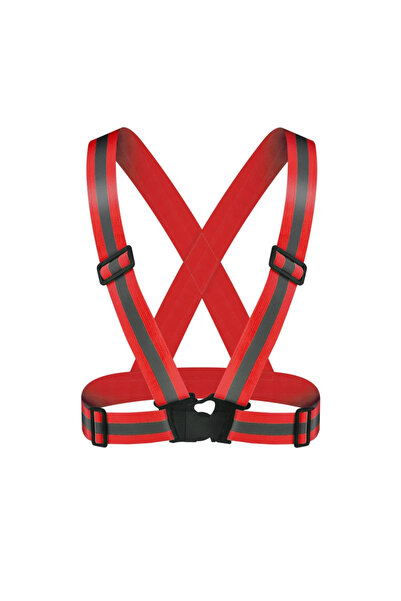 Choice سترات السلامة الخارجية القابلة للتعديل باللون الأحمر مقاس موحد للمشي ا...