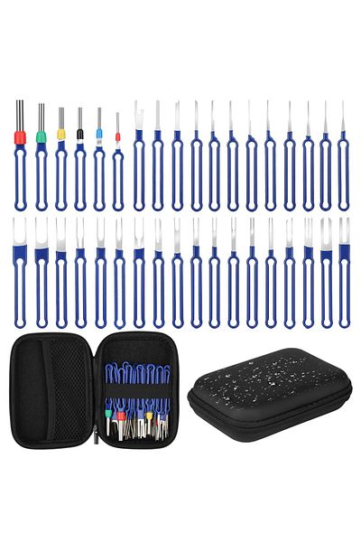 Choice 36Pcs Terminal Removal Tool Kit Depinning Tool Electrical Connector Pin Removal Car Optional Wire...
