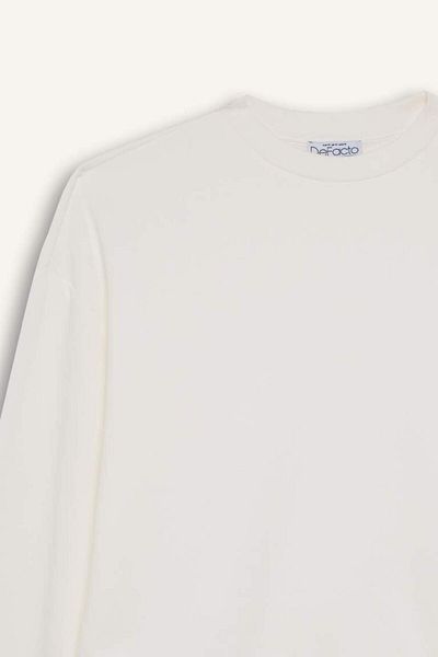 DeFacto Regular Fit Crew Neck Thick Basic Plain Sweatshirt D6645Ax24Wn