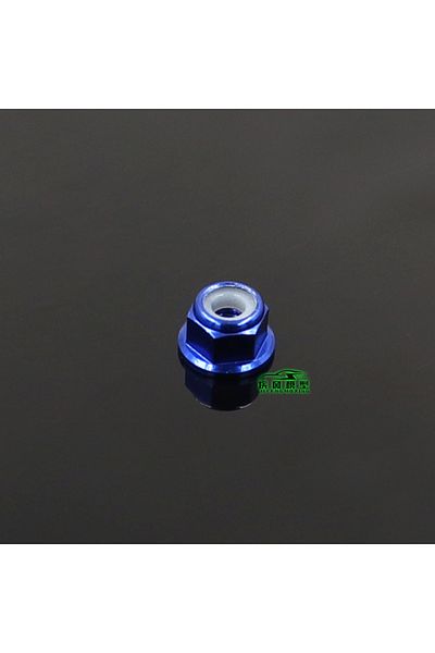 Choice M3 Black 10pcs 10pcs M3/m4 Aluminum Alloy Flange Nylon Insert Lock Nut Self-locking Nut With Anti-sk