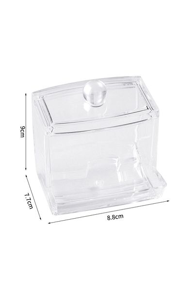Choice Transparent 1pcs 1pcs Cotton Swab Ball Storage Box With Lid Large Capacity Bathroom Acrylictranspare