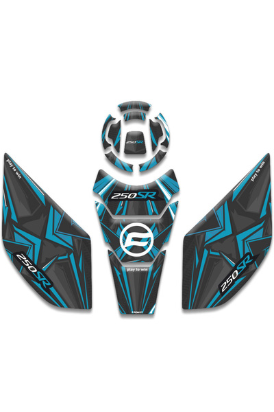 Genel Markalar CF MOTO 250SR  UYUMLU MOTORSİKLET TANK PAD SET (2016/ 2023) UY...