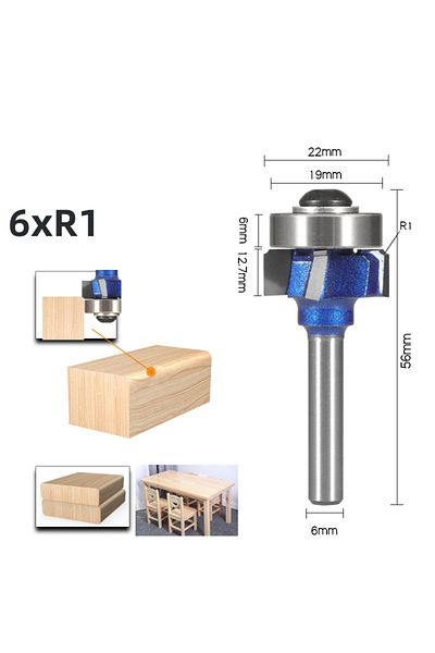 Choice A Allsome 6mm/6.35mm/8mm Shankcorner Round Router Bit R1 R2 R3 Trim Edging Woodworking Mill Classic.