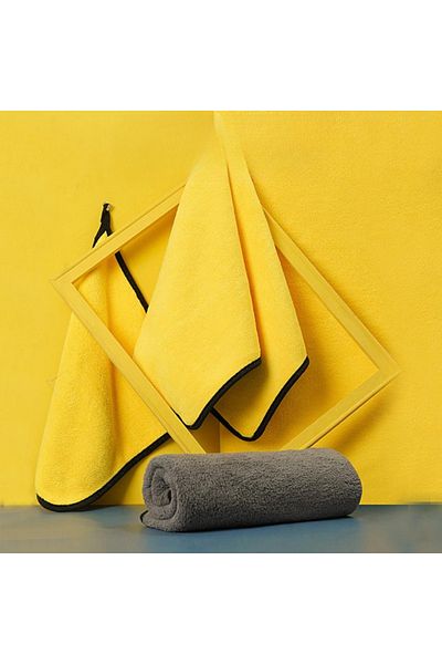 Choice 30x60cm Yellow New Pet Dog Absorbent Towel Microfiber Dog Bathing Towel Dog Bathrobes Wiping Cloth
