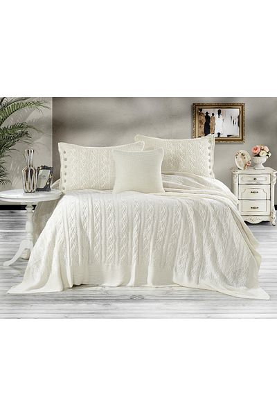 coton doux Gülay Knitwear Bed Set 240 X 260 (Bon)