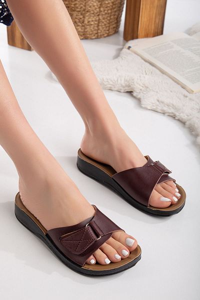 TERLİKLAND Women's Classic Single Buckle Mother Slippers-Street Slippers
