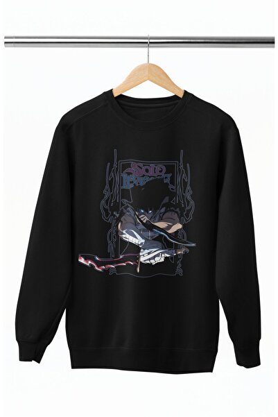 Fuddy Moda Oversize kroj Solo Leveling Sa printom karaktera Dukserica bez kap...