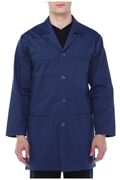 AĞCA İŞ ELBİSELERİ Men's Dark Blue Gabardine Apron