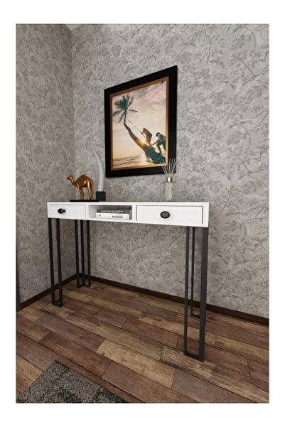 Home 2 ÇEKMECELİ RAFLI METAL DRESUAR BEYAZ