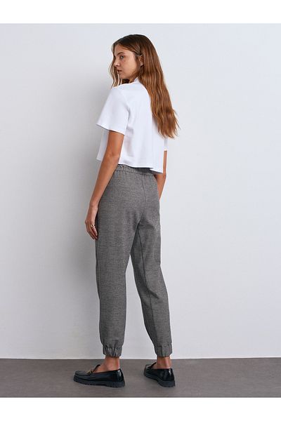 Dilvin 71608 Model - Gray Cuffed Jogger Pants