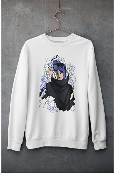 Fuddy Moda Hanorac oversize Akatsuki Konan imprimat fără glugă, hanorac unise...