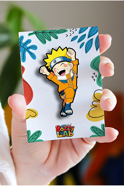 Rozzy Lab Naruto Sasuke - Anime Rozet - Broş - Yaka Çanta Aksesuar