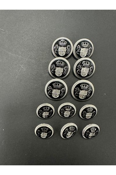 T.T Polnet Button Metal Jacket Blazer Enameled Button