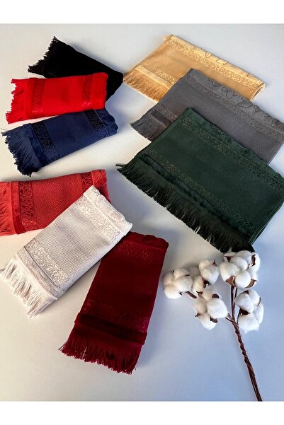 sarra 50x90 Сара з бахромою, темно-зелена батистова рушник - гірчичний