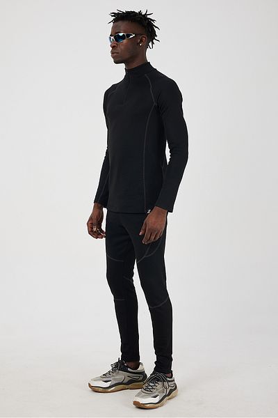 Scorp Мъжки спортен комплект Thermo-Fit Extreme - черно термобельо