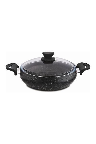lavonni Granite 28 cm Casserole - Flat Pot and Bakelite with Handle
