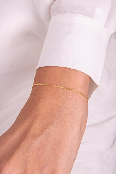 Tufanlar Kuyumculuk Altın İnce Bileklik 14 Ayar