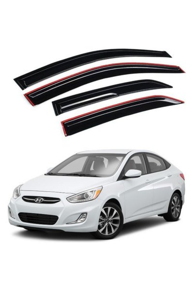 caralp Hyundai Accent Blue 2011-2018 Uyumlu Mugen Cam Rüzgarlığı Seti Piano B...