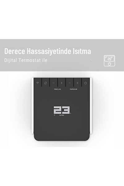 Stadler Form Sam Wifi Fanlı Isıtıcı, Ptc Seramik Isıtıcı, Termostat, 4 Güç Seviyesi, Enerji Tasarruflu, Sessiz
