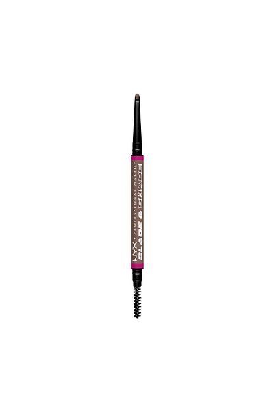 NYX Professional Makeup Blade & Shade, Dual Edged Brow Pencil, Up to 16HR wear,  Cool Ash Brown