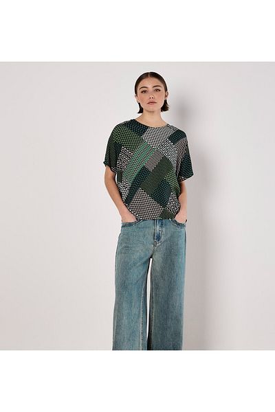 Apricot Patchwork Shirt