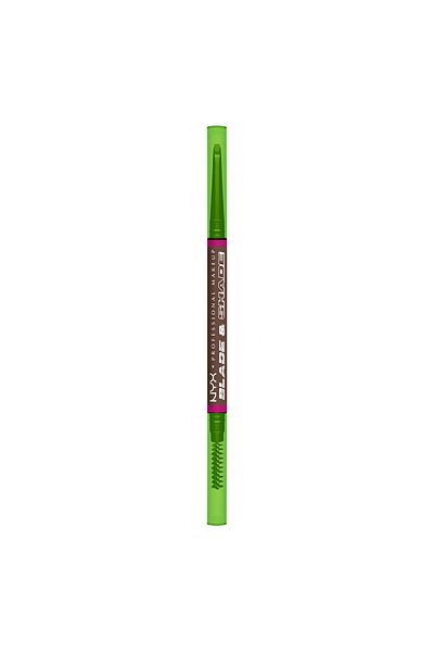 NYX Professional Makeup Blade & Shade, Dual Edged Brow Pencil, Up to 16HR wear, Brunette