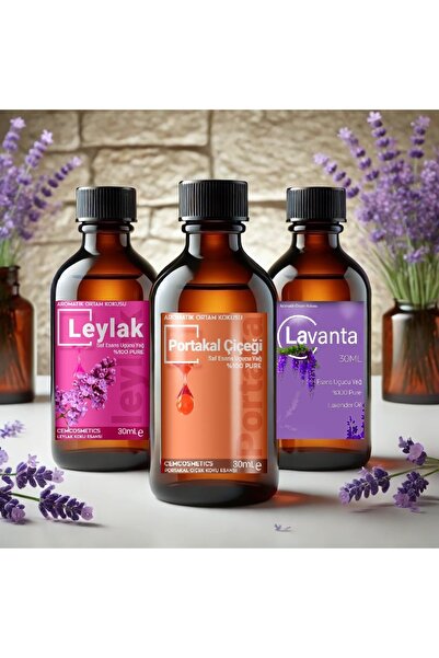 Cem Cosmetics Favori Çiçekler Oda Kokusu %100 Saf & Doğal 3'lü Set X 30ml Esa...