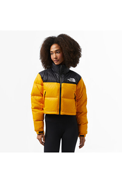 THE NORTH FACE Nuptse Women's Short Yellow Jacket