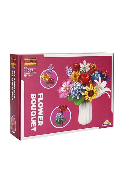 Sunman 4699 Colorful Flower Bouquet 1064 Pieces -Fabbatoys