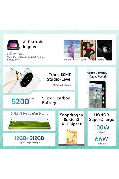 HONOR 200 Pro 12GB 512GB Moonlight White 5G